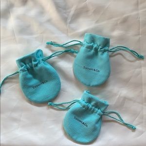 Set of three Tiffany & Co dust bags.